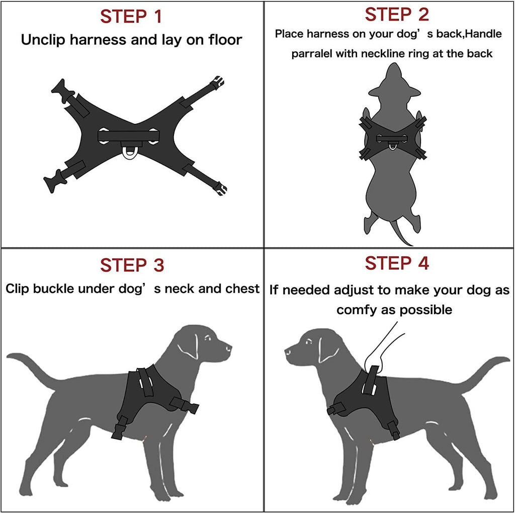 No Pull dog Harness for Small, Medium and Large Dogs. 