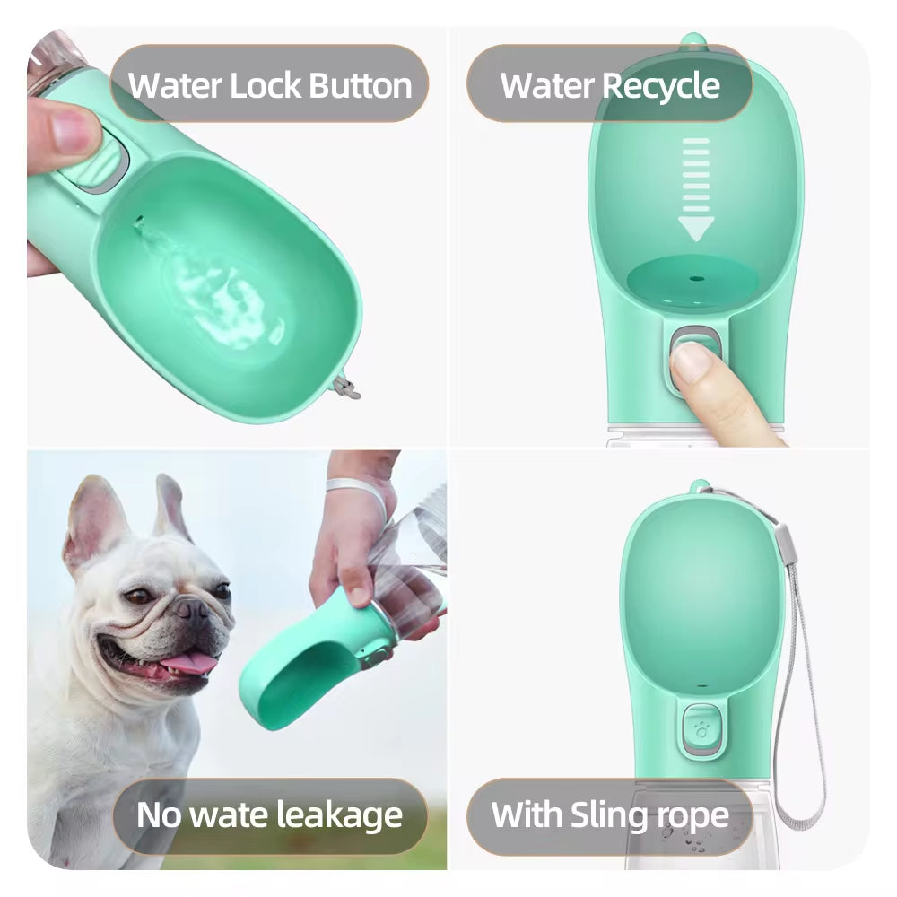 Portable Water Bottle for Small and Large Dogs or Cats.  