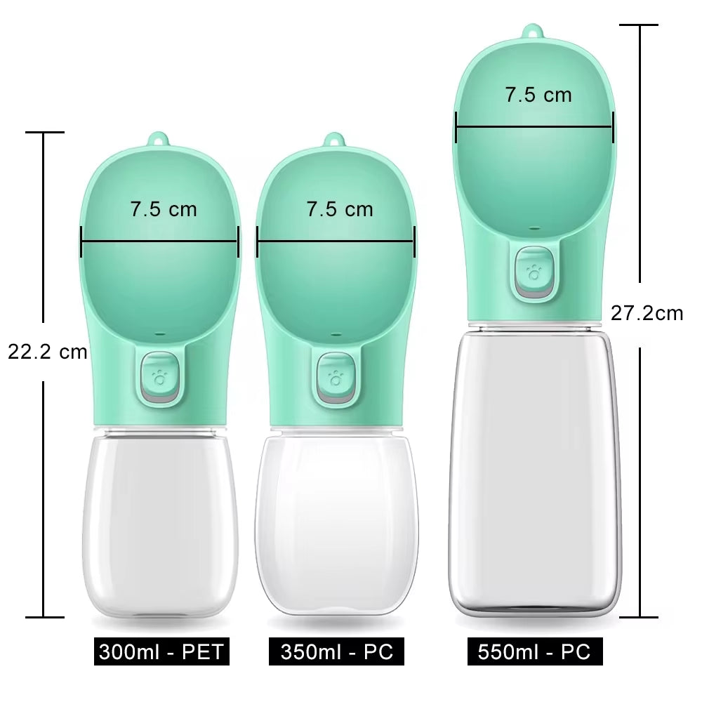Portable Water Bottle for Small and Large Dogs or Cats.  